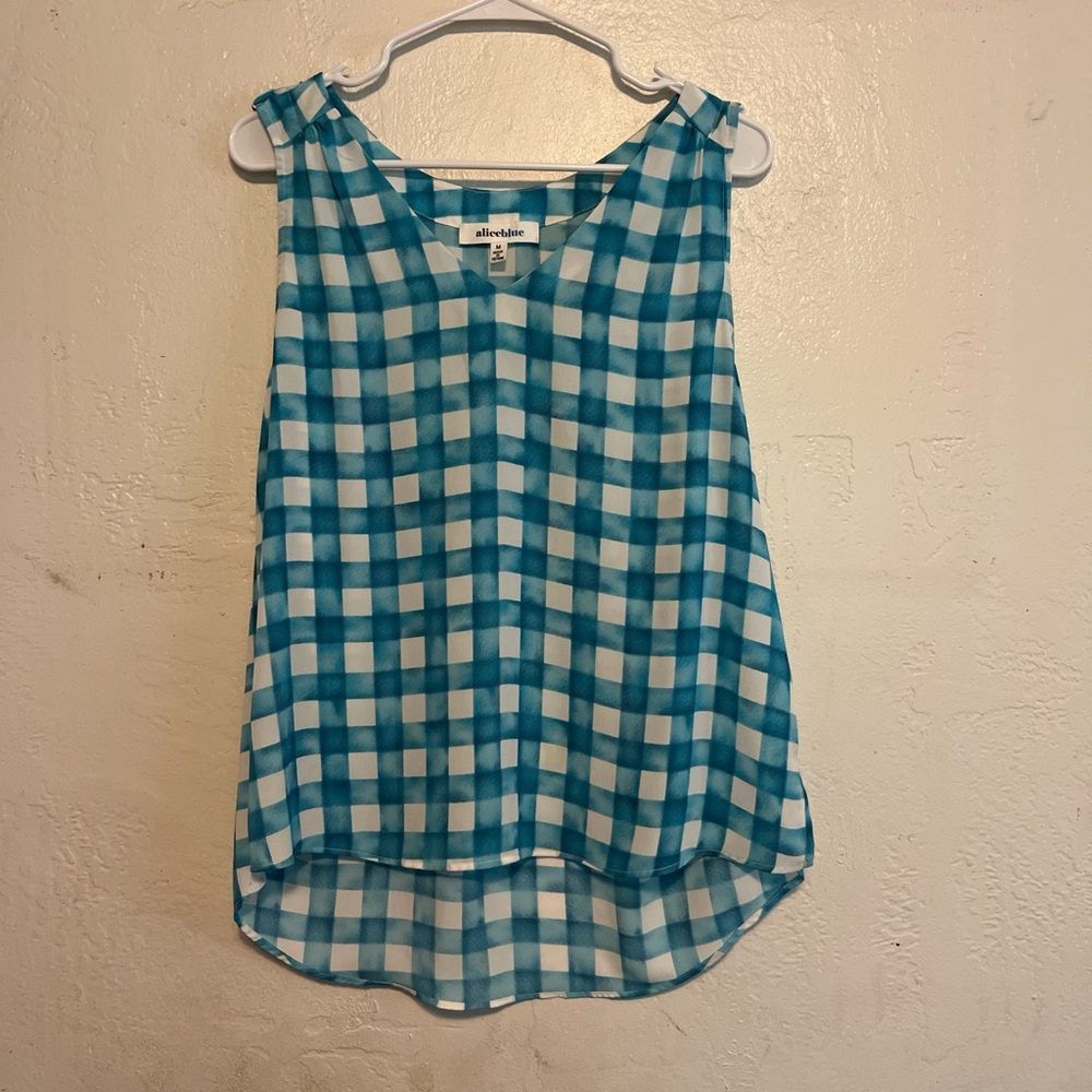 Gingham tank top